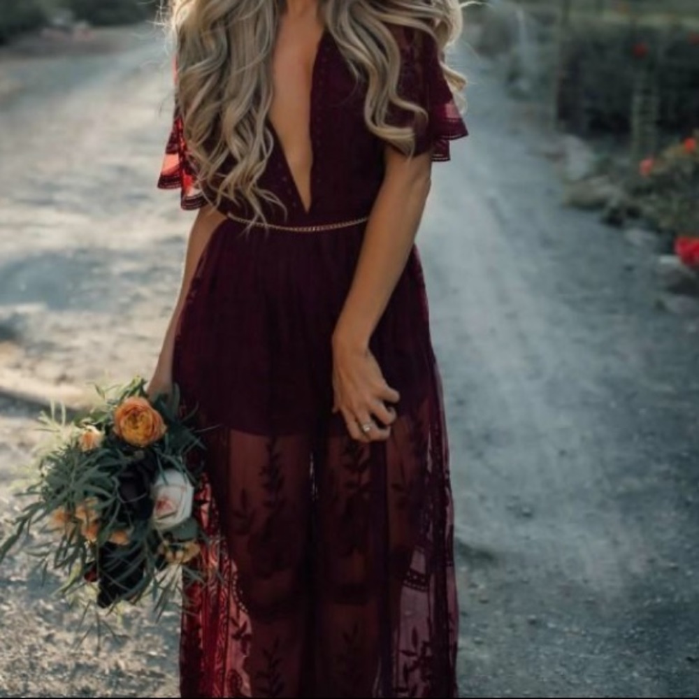 Lace Maxi Romper